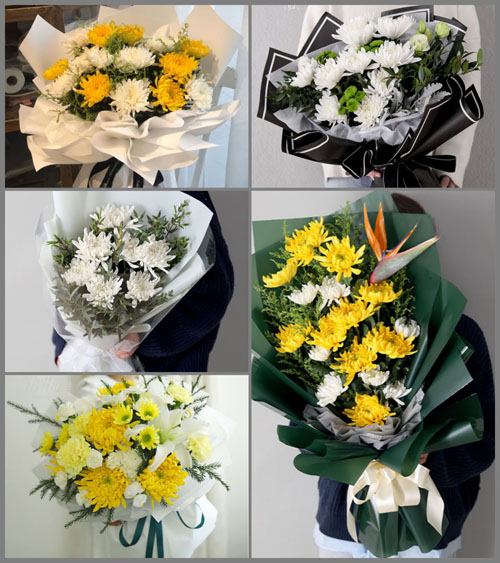 新疆吐鲁番市托克逊县郭勒布依乡白事花束代送